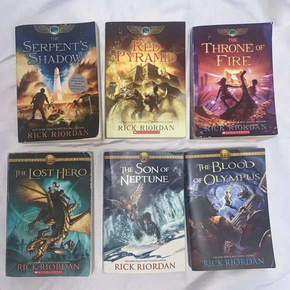 The Heroes of Olympus And The King Chronicles Set Of 6 Paperback Rick Riordan - Picture 2 of 12